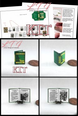 AROUND THE WORLD IN EIGHTY DAYS Book Printed PDF Kit and Instruction Tutorial in Miniature 1/12 Scale