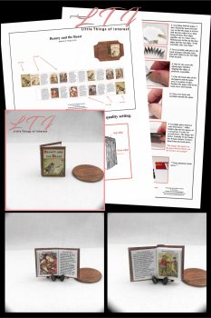 BEAUTY AND THE BEAST Kit Printed PDF and Instruction Tutorial in Miniature One Inch Scale