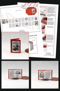 DAVID COPPERFIELD Book Kit Printed Pdf and Instruction Tutorial in Miniature One Inch Scale
