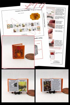 THE CHAMPIONS Of THE ROUND TABLE Book Kit Printed PDF and Instruction Tutorial in Miniature One Inch Scale A King Arthur Adventure
