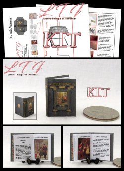THE LITTLE PRINCESS Kit Printed PDF and Instruction Tutorial in Miniature 1/12 Scale Book