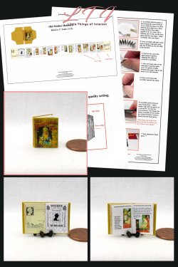 OLD MOTHER HUBBARD Book Kit Printed PDF and Instruction Tutorial in Miniature One Inch Scale