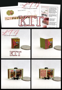 NOAH'S ARK ABC'S Book Kit Printed PDF and Instruction Tutorial in Miniature 1/12 Scale