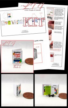 SIMPLICITY SEWING Book Kit Printed PDF and Instruction Tutorial in Miniature One Inch Scale