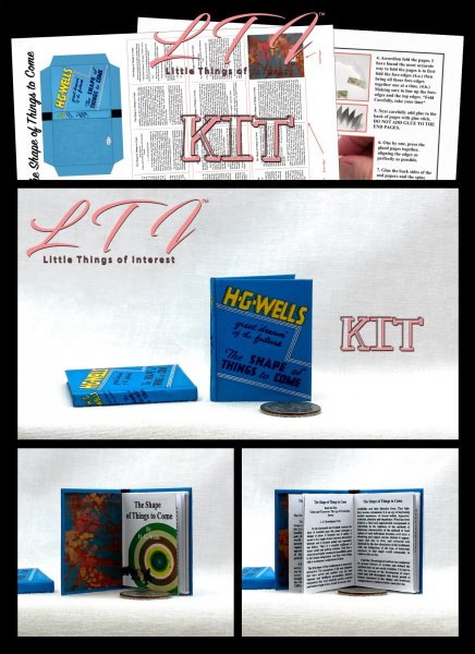 THE SHAPE OF THINGS TO COME Book Kit Printed Pdf and Instruction Tutorial in Miniature Playscale 1/6 Scale