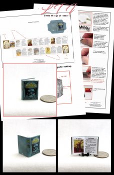 THE TEMPEST Book Kit Printed PDF and Instruction Tutorial in Miniature One Inch Scale