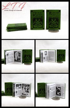 CELTIC FAIRY TALES Books Set 2 Miniature One Sixth Scale Playscale Readable Illustrated Books