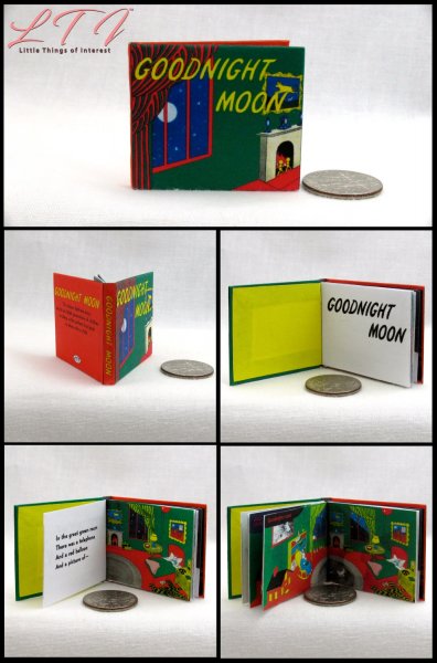 GOODNIGHT MOON Miniature Playscale Readable Illustrated 1/6 Scale Book