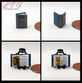 GULLIVER'S TRAVELS Dollhouse Miniature Half Inch Scale Illustrated Book