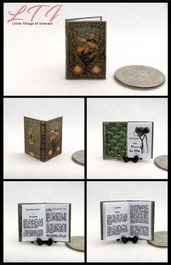 LES FLEURS Du MAL Poems Miniature One Inch Scale Book