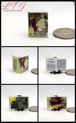 PHANTOM Of THE OPERA Miniature One Inch Scale Illustrated Readable Book