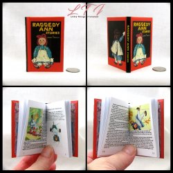RAGGEDY ANN Illustrated Readable Miniature One Fourth Scale Book