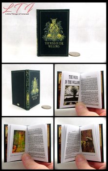 WIND ON THE WILLOWS Illustrated Readable Miniature One Fourth Scale Book
