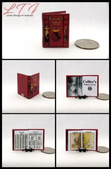 ATLAS of the WORLD Miniature One Inch Scale Illustrated Book