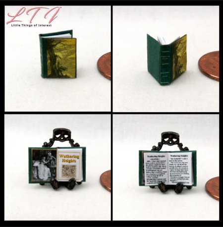 WUTHERING HEIGHTS Miniature Half Inch Scale Illustrated Book